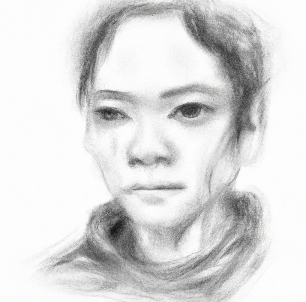 openai charcoal drawing