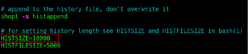 modifying the history file in Linux