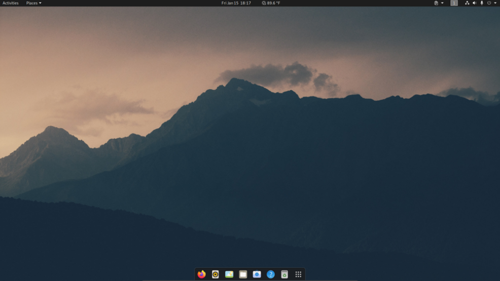 Vanilla Gnome3 Desktop